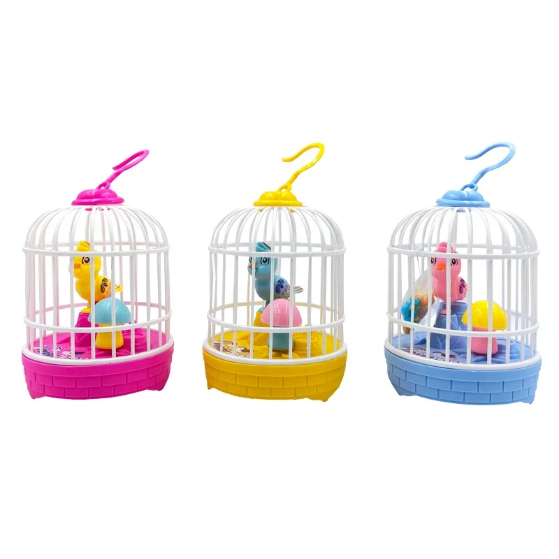 2021 new arrival lovely birdcage with light&sound candy toy for kids