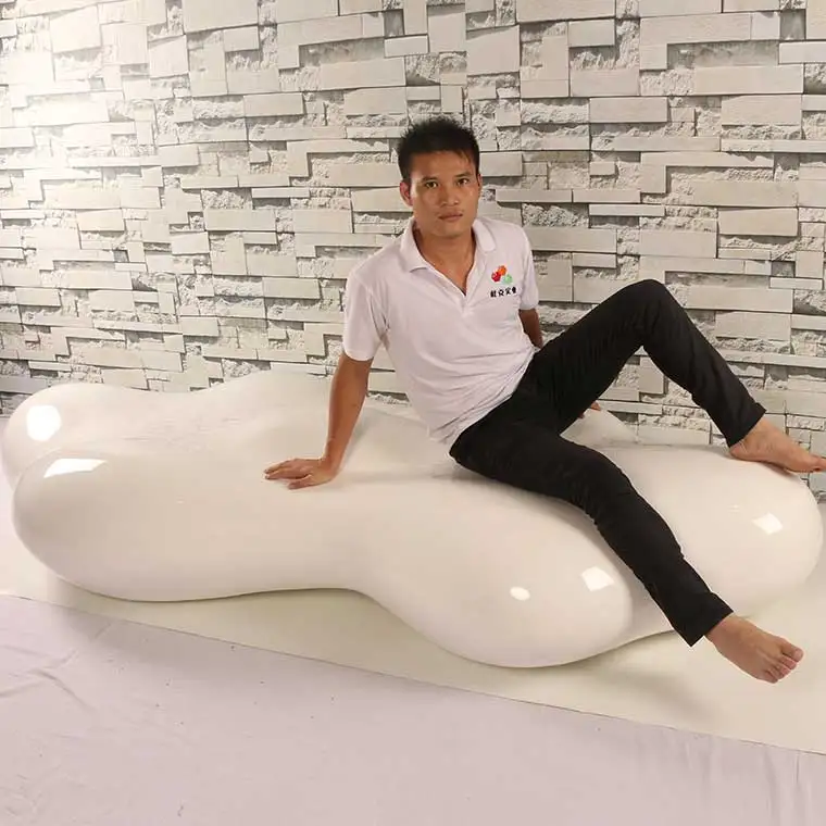 Fiberglass chair modern airport waiting area luxury chairs outdoor furniture special bench