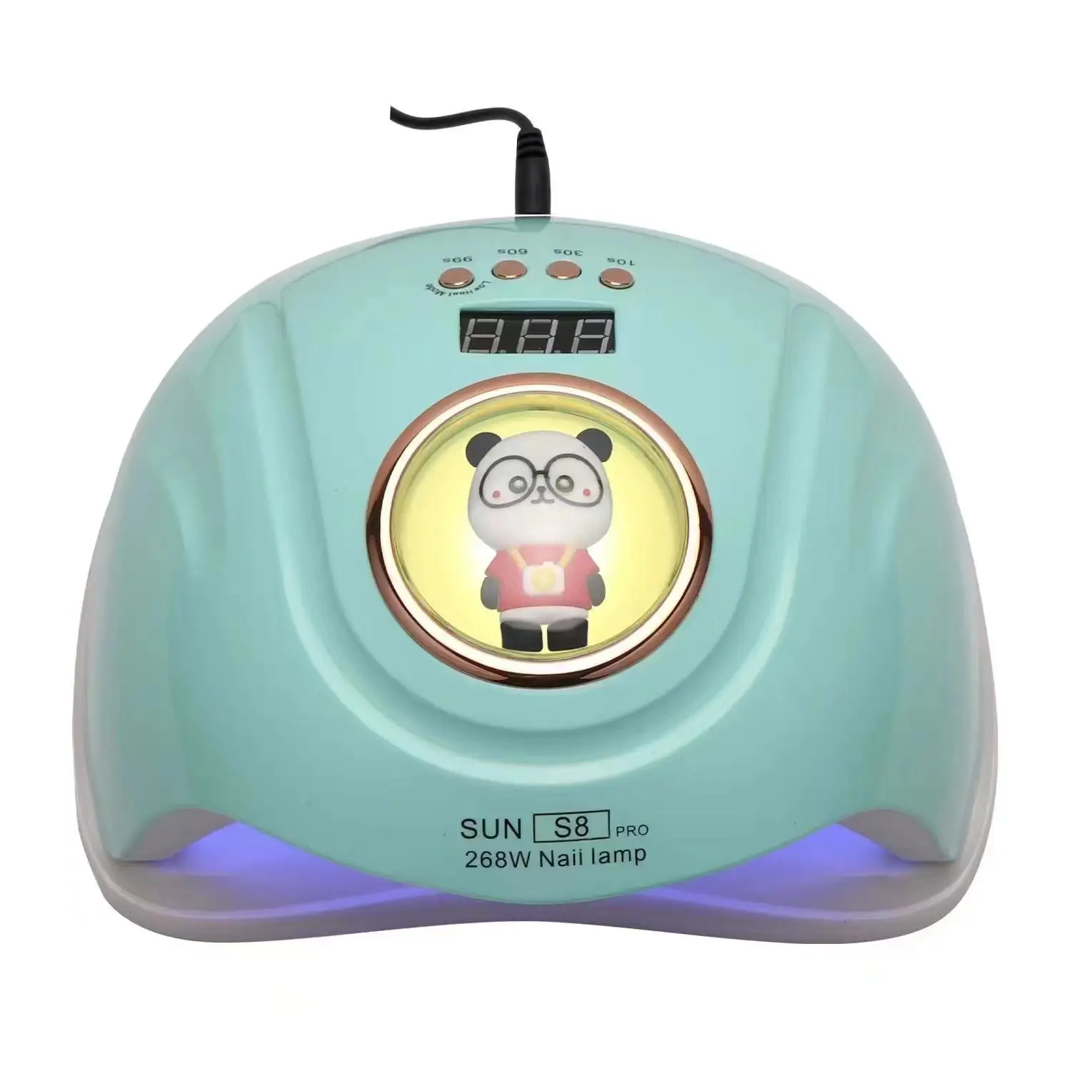 Fashionable Cute Nail Lamp with Cartoon Pig Tiger Panda Design for Curing Polish Gel High Power Nails Art Manicure Tool