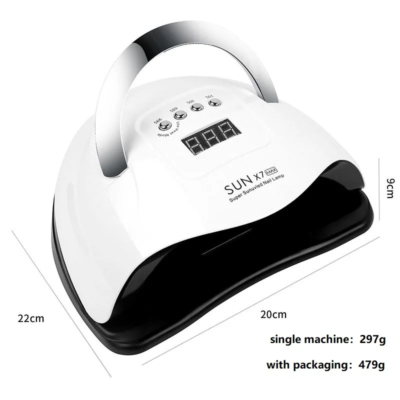 Led Uv Nail Lamps 52 Watt Polish Acrylic Infrared Gel Nail  Dryer Lamp  Lights For Nails Dryer