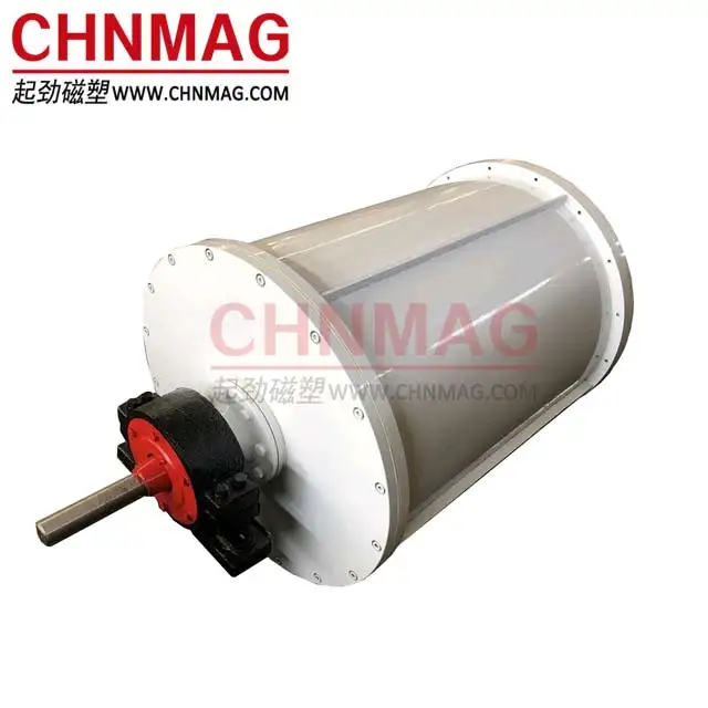 Metal Scrap Separation Bottom Feeding Drum Magnet Separator for Ferrous Metal