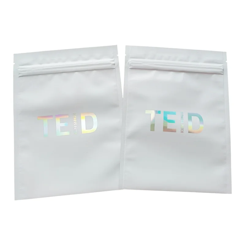 OEM Manufacturer Holographic Child Resistant Pouch Smell Proof Snack Pouch Packaging Plastic Mylar Bag