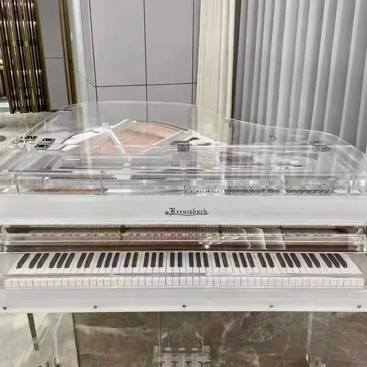 KG-170 Medium modern best-selling transparent acrylic crystal grand Acoustic piano