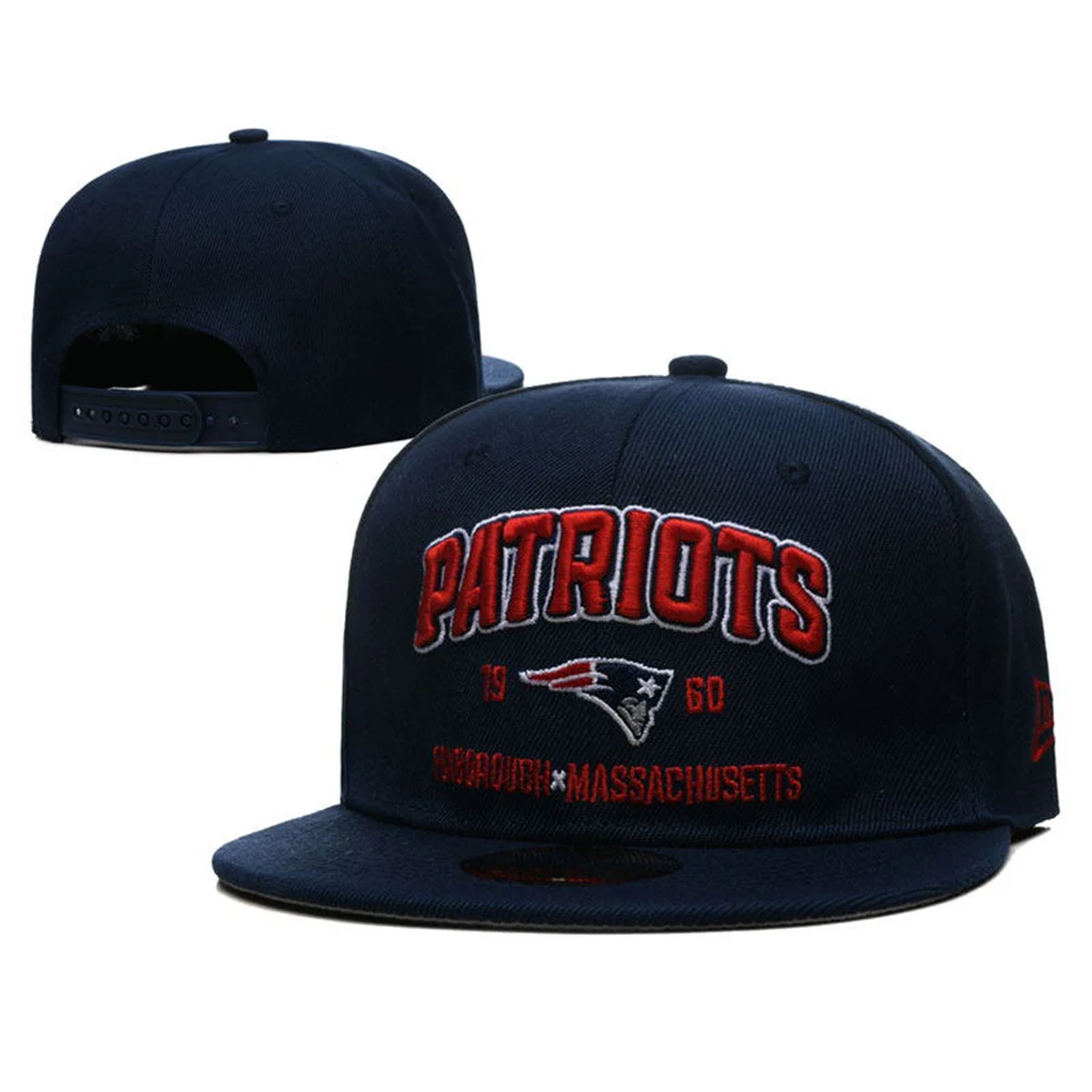 2022 Wholesale Cheap Sports Team Caps 6 Panel 3D Embroidery Basketball Football NF L New England Patriots Championship Hats