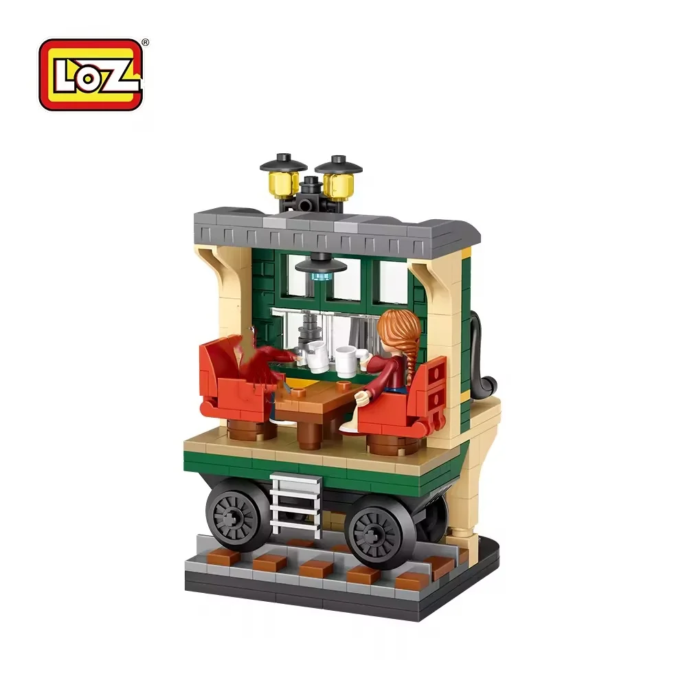 LOZ  hot sells kids blocks toys DIY plastic city street view series Magic platform mini blocks