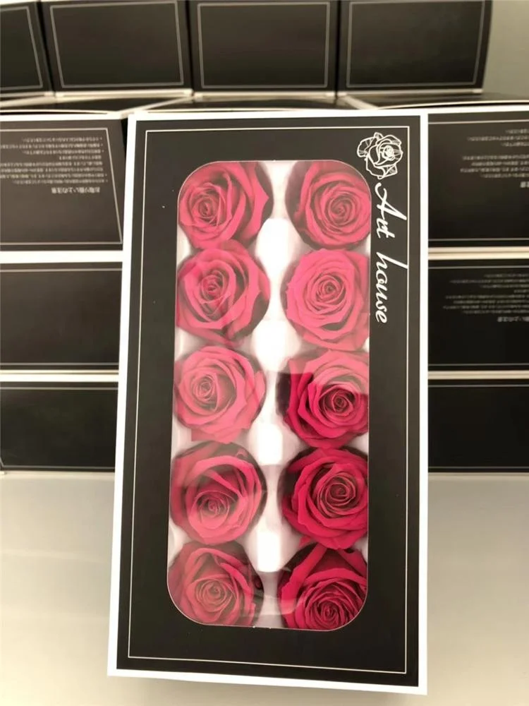 Factory supply fresh cut flower preserved rose head long lasting rose flower