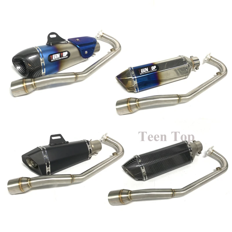 PCX 125 150 Motorcycle Scooter Exhaust Muffler Full System Middle Pipe Slip On Escape Fit For PCX125 PCX150 Exhaust