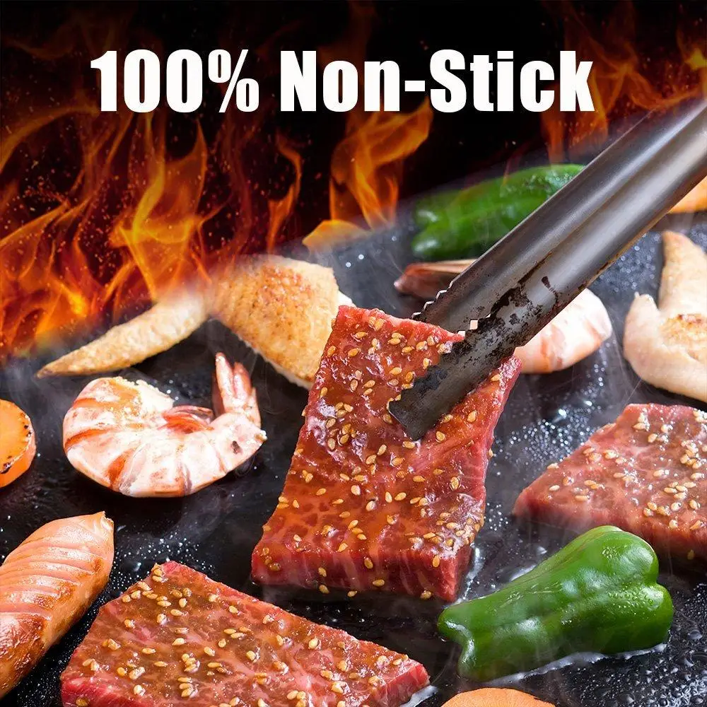 Heat Resistance Easily Cleaned barbecue accessories bbq grill mat Non-stick  Grill Mat  in 0.13mm thick 40*33cm size
