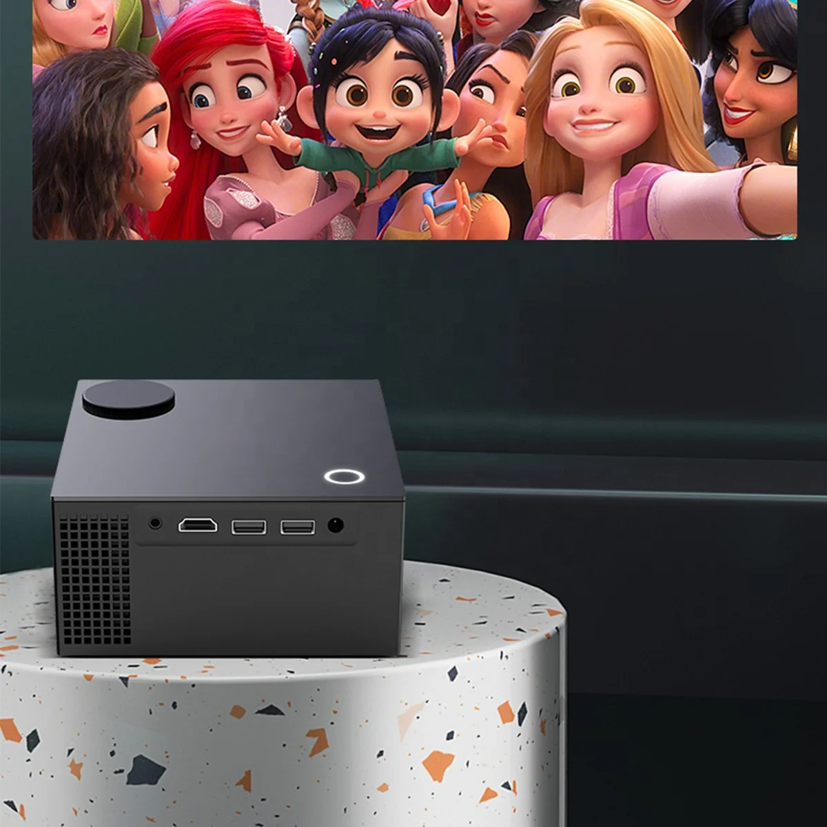 projector home theater 3d Supports 4K video decoding screen tv smart educational short throw projector