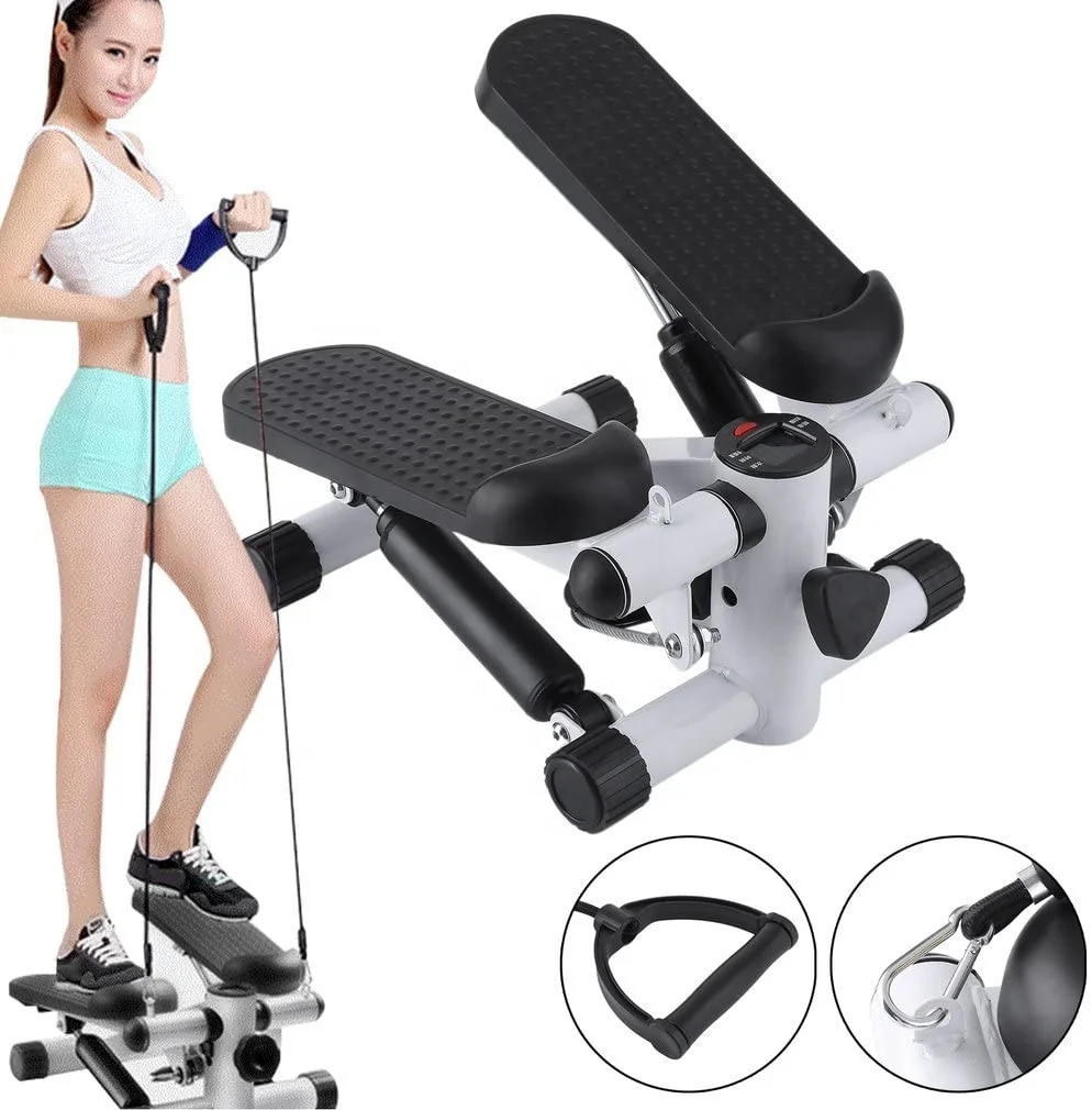 Household Stepping Machine, Indoor Fitness Air Stepper, Aerobic Fitness Step Air Stair Stepper Exercise Machine