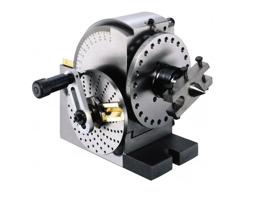 Factory Direct Sale BS-0 Vertex Vevor Universal 5 inch Height High Precision Dividing Head Set with 125mm Lathe Chuck