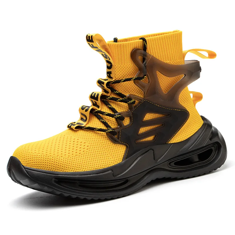 Обувь с высоким берцем для трудовой Мужская обувь; Рабочая обувь и фитнес прогулочная обувь для женщин; Модная спортивная обувь