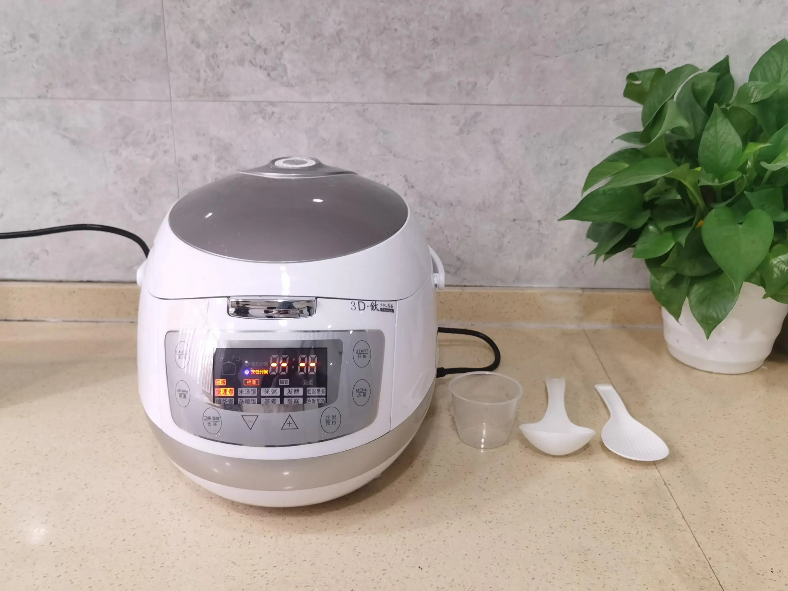 Wholesale Home Using 220V 5L 304 SS Inner Pot Rice Cooker Touch Sensitive Buttons Quick Cooking Non stick  Rice Cooker