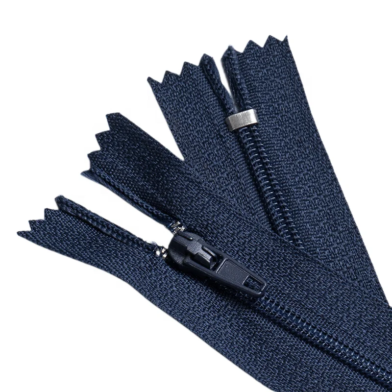 Customized Cheap Zippers Black Grey 5 Nylon Zippers Long Chain Plastic Nylon Zipper For Garments