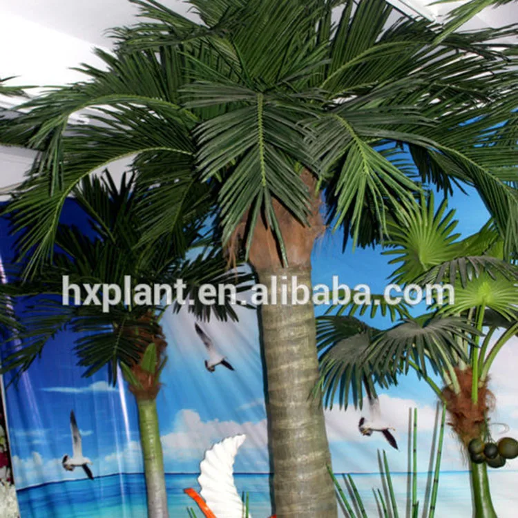 300cm 4m outdoor indoor decorated faux palme evergreen leaves artificial big plant wholesale price artifical coconut palm tree