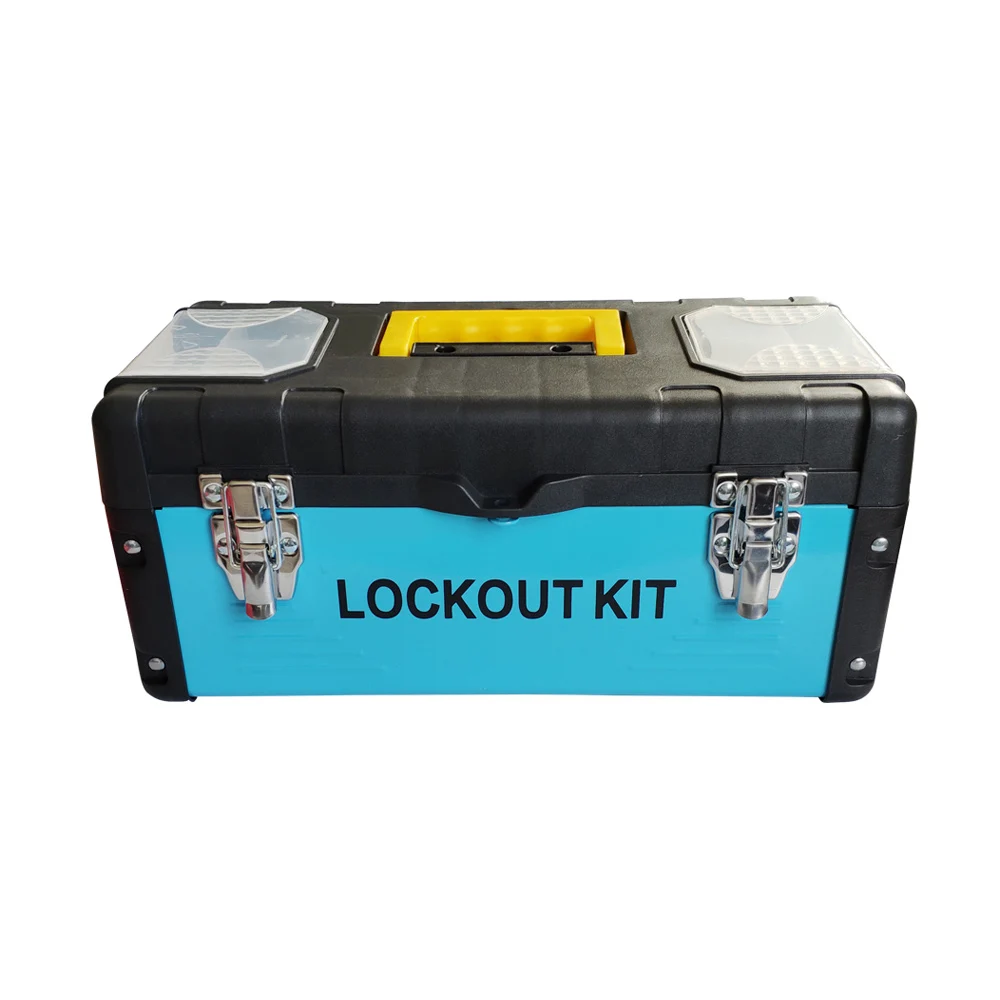 Combination  Portable Safety Group Lockout Box Electrical Lockout Electrical Lockout Tool Kit Station