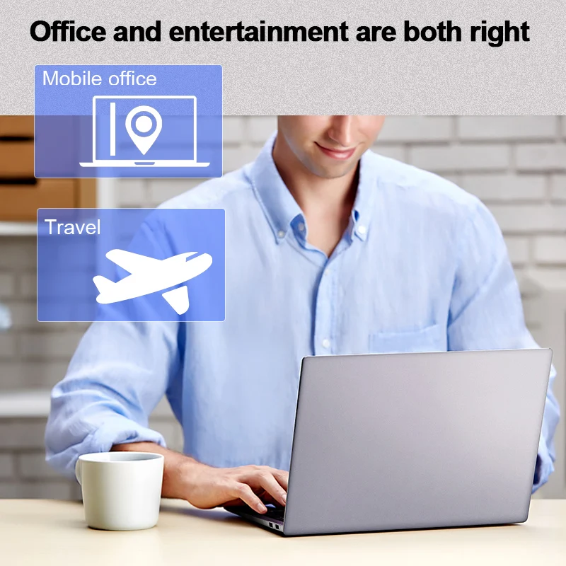 China Intel Celeron J4125 HD 15.6 inch Silver color DDR4 12G 256G SSD Student Office laptop in stock