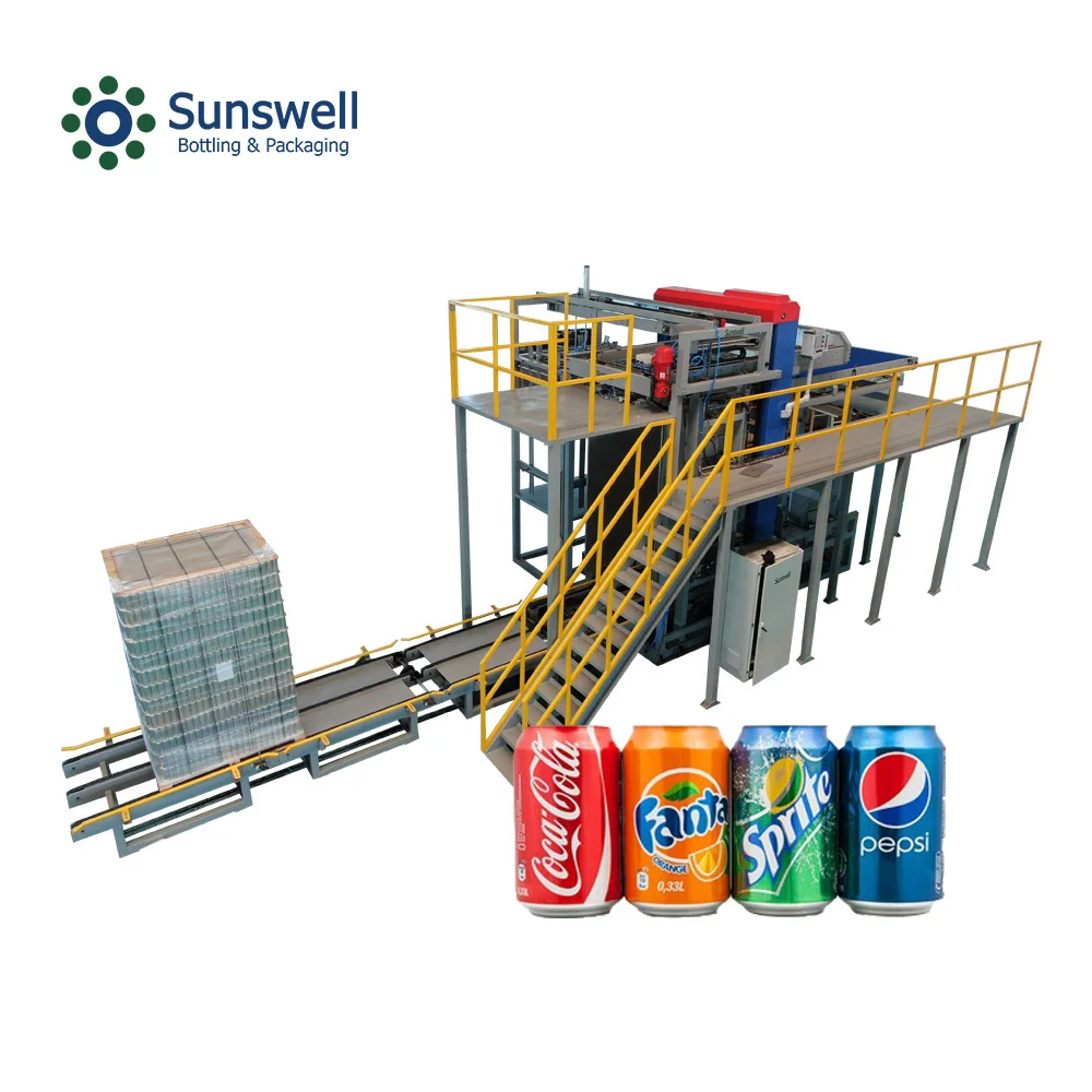 Automatic Empty Can Depalletizing Packing Machine High Level Depalletizer for Canning Line