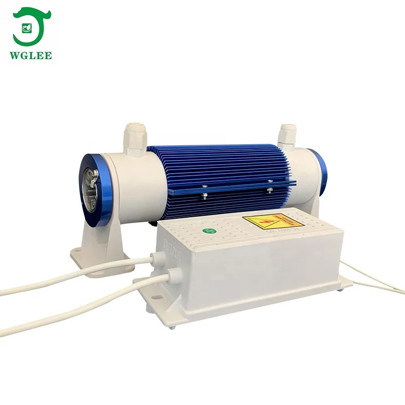 Adjustable power supply double air cooling 10g quartz tube ozone generator cell kit