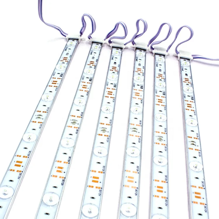 Жесткая Светодиодная лента DC12V решетчатая подсветка жесткая полоса с 12 светодиодами SMD3030 Вт 18 15 занавес 170 градусов диффузионная светодиодная str
