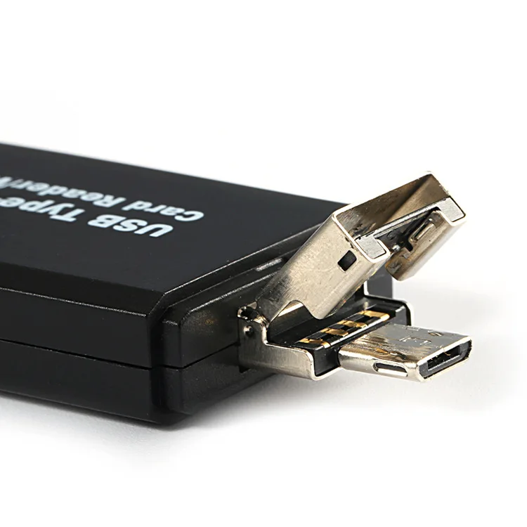  YC320 Тип C / micro USB 3 в 1 Универсальный складной многофункциональный TF SD кардридер для