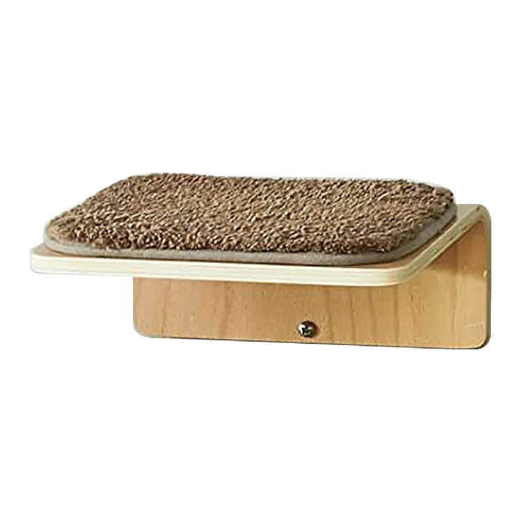 Hot Sales Wood Cat Wall Hanging Shelves Furniture Cat Hammock Platform Wall Mounted Cat Climbing Shelves And Perches