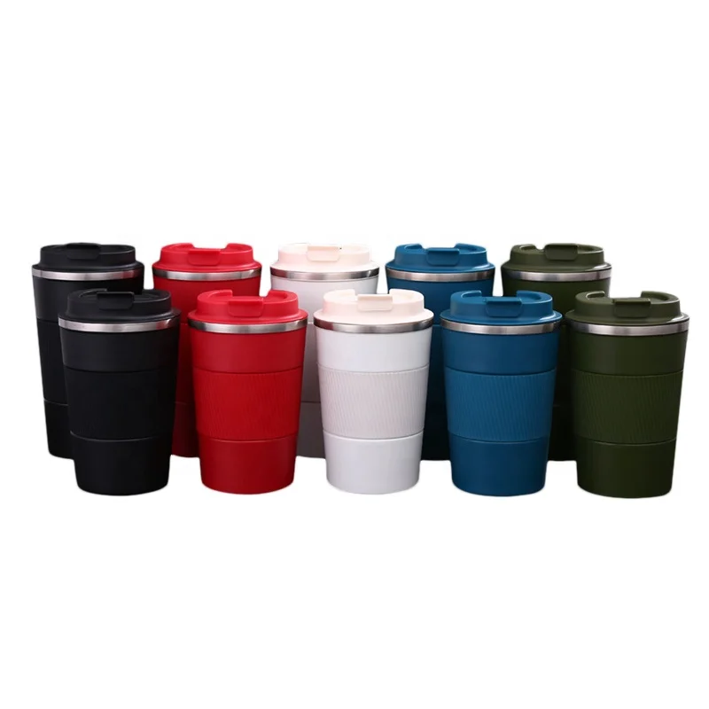 Wholesale Travel Coffee Mug Stainless Steel Coffee Tumbler Cups With Silicone Sleeve Coffee Mug