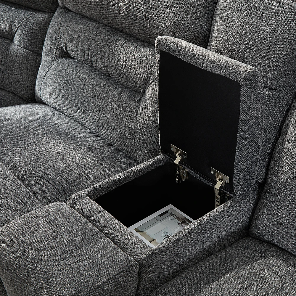 MANWAH CHEERS Fabric Sectional Sofa Set Furniture Living Room Sectional Recliner Sofas Recliner Corner Sofa