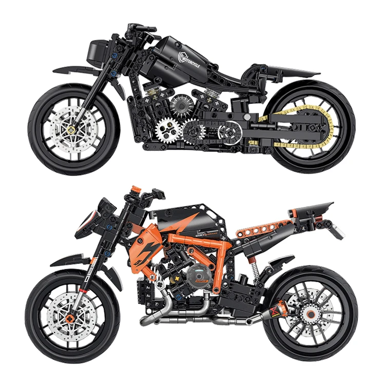 Accept Custom Logo Package Abs Building Blocks Set Assemble Motorcycle Toy Kids Puzzles Motorcycle Building Blocks For Boys