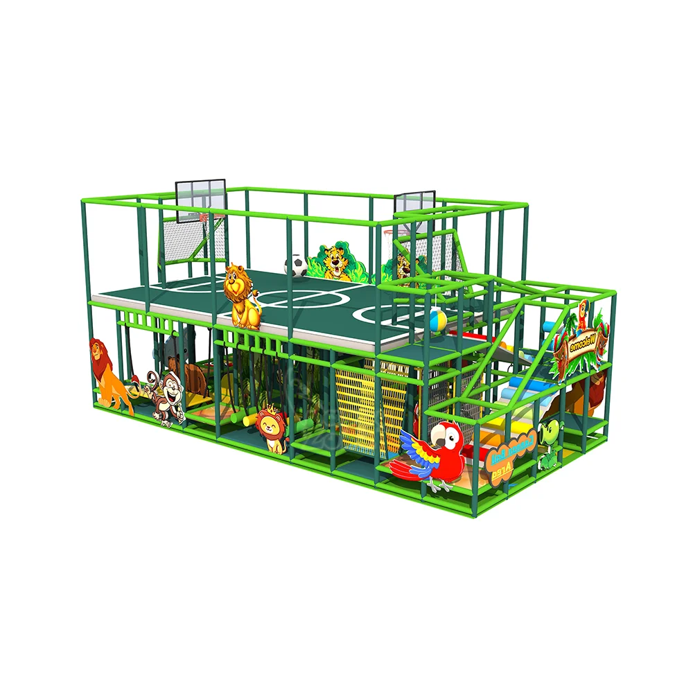 Indoor Kids Mini Playground Equipment Kids Soft Play Area , Soft Kids Ninja,  Jungle Gym with Fun Maze for sale 78sqm