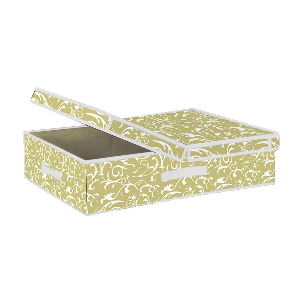 High Quality Waterproof Fabric Storage Box Collapsible Cube Bins Non Woven Fabric Covered Storage Boxes