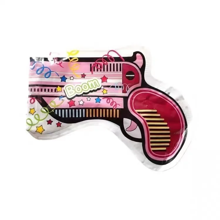 Wow 6 pieces one set heat seal new design Inflatable fireworks gun  plastic PE 5000pcs  Low MOQ 2022 Best sale