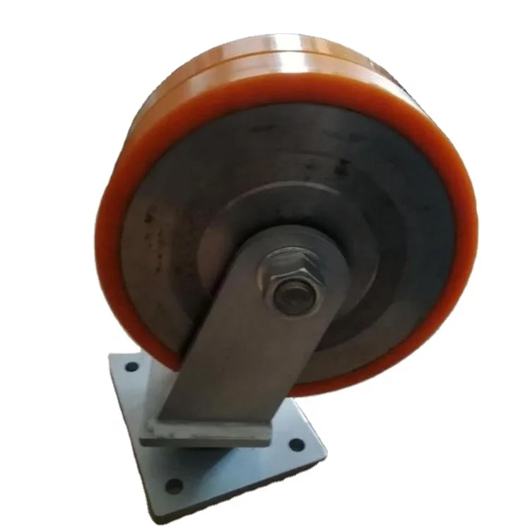 12 дюймов сверхпрочный металлический стержень рицинус PU колеса для тележки