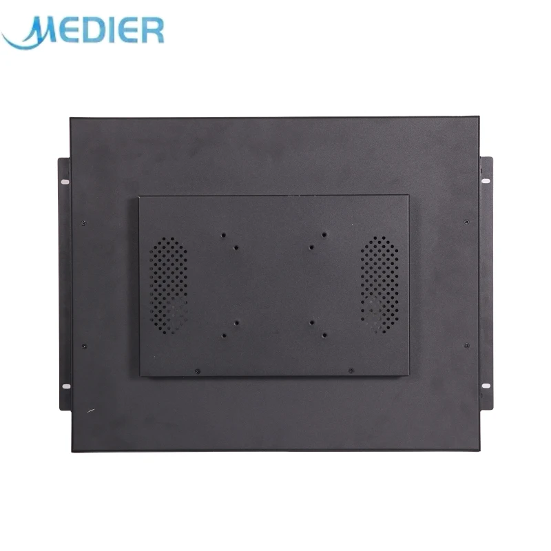Medier Factory Wholesale 15 Inch Touch Screen Monitor Industry De Poeira Black Metal Open Frame LCD Industrial Monitor Indu