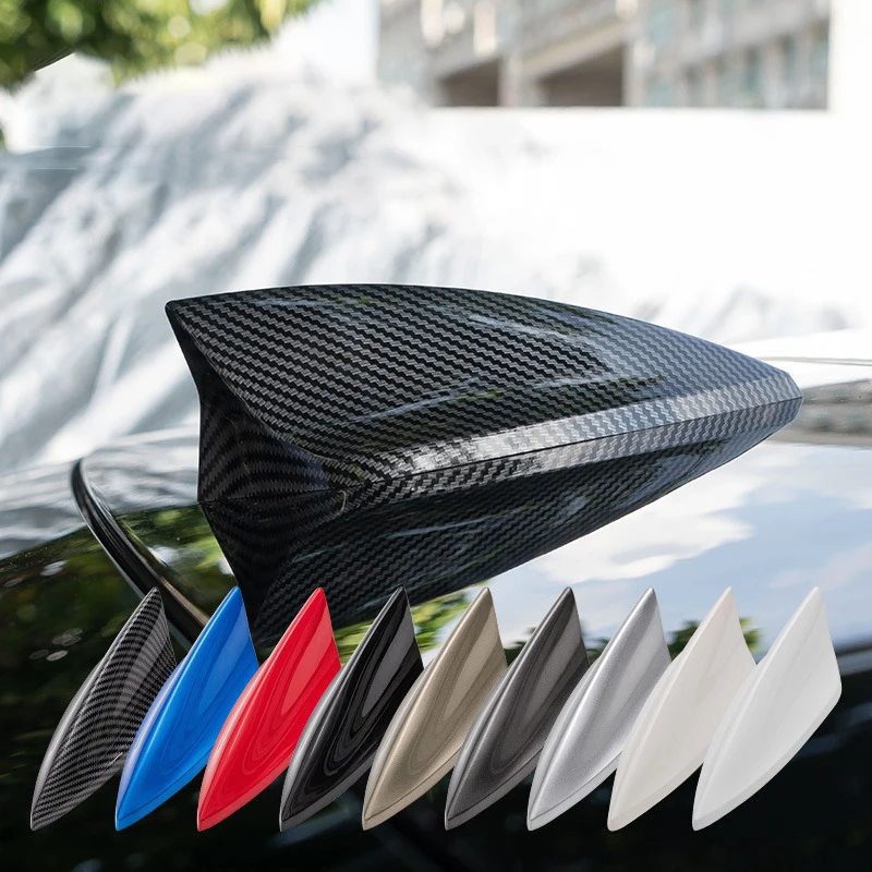 Hole-free decorative universal car accessories shark fin antenna with signal radio dedicated
