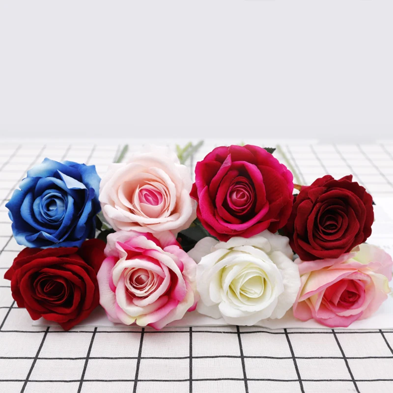 Hot sale Wedding decoration artificial flowers wholesale rose bouquet artificial flowers