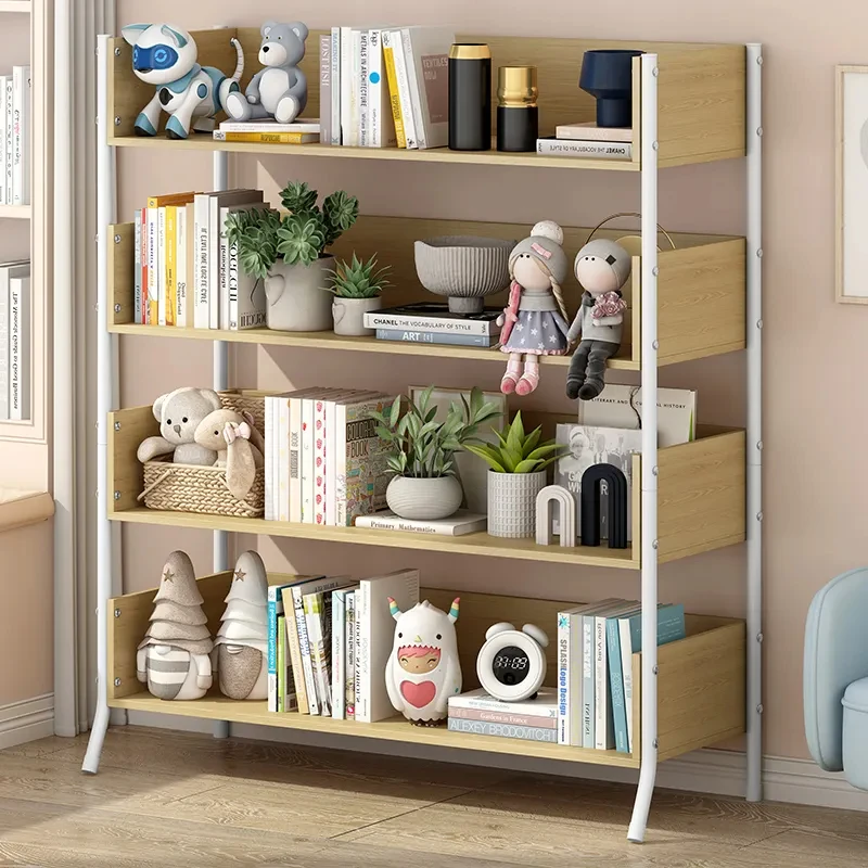Оптовая продажа Детская Многофункциональная офисная полка для детской книжной полки хранения книг металлический книжный шкаф