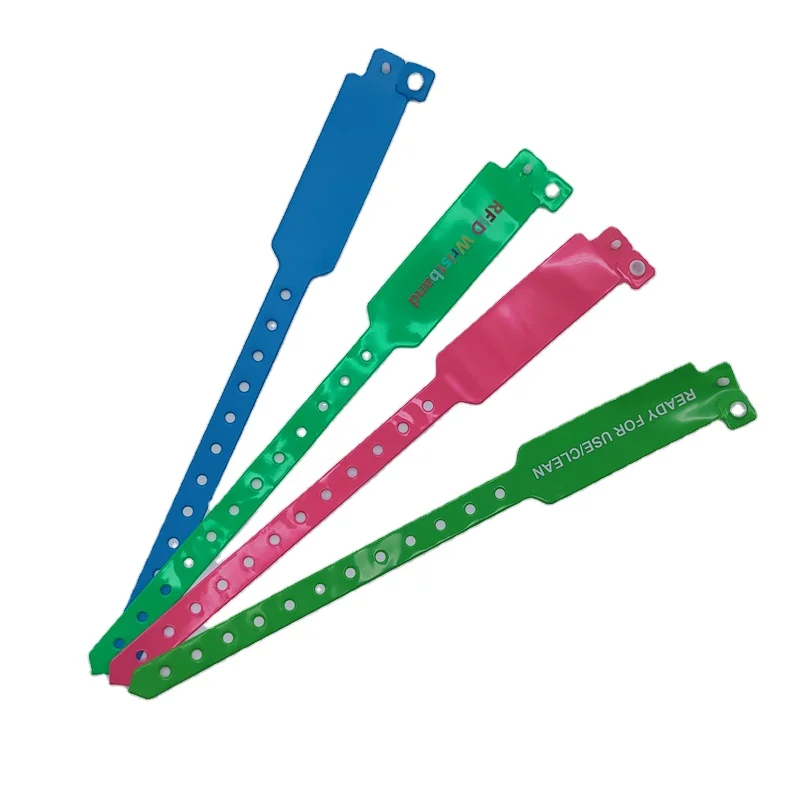 Manufacturers direct sales of disposable wristbands for adults and children concert tickets disposable NFC M1 PVC bracelets