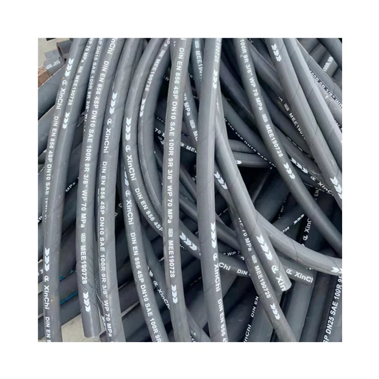 High pressure wire braided grease hose 1/8 inch high pressure  crimping hydraulic hose