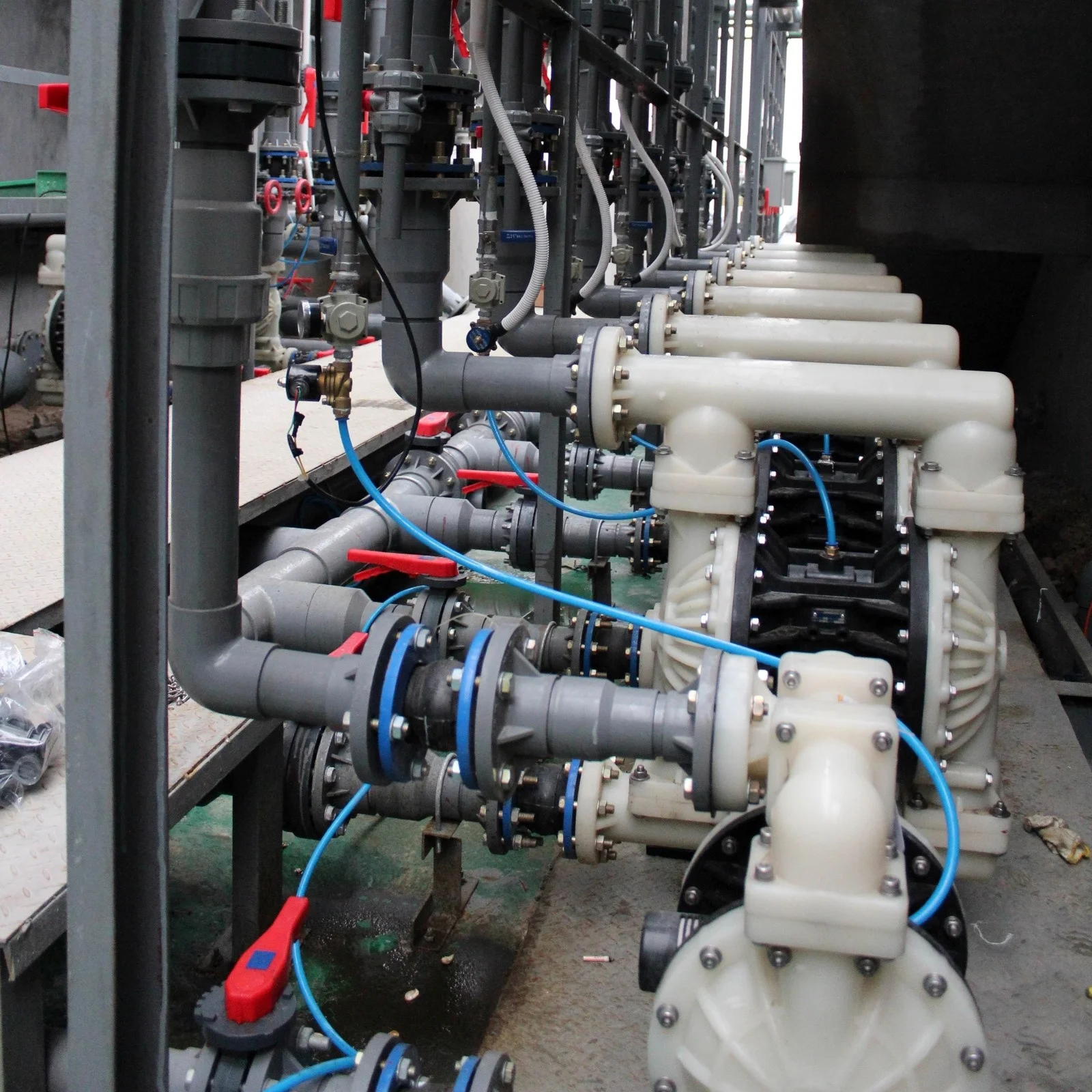 JOFEE brand MK series pneumatic diaphragm pump air operated full plastic PP polypropylene diaphragm pumps