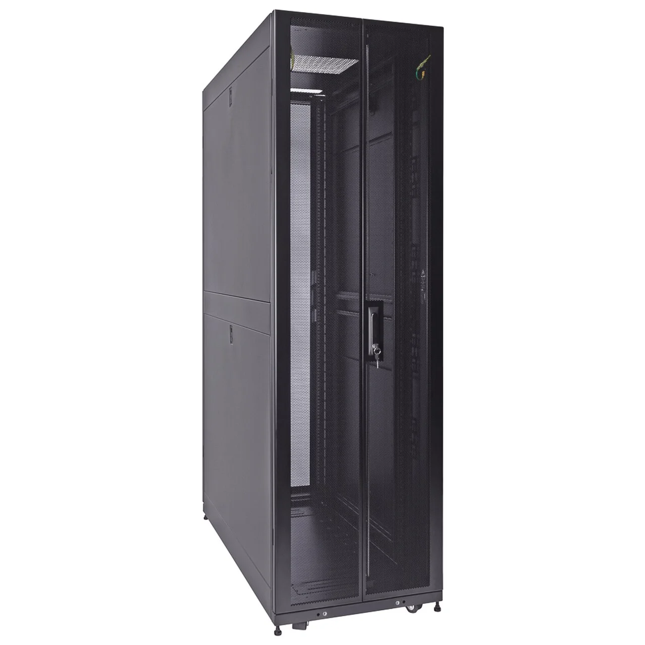 1200mm depth Fan Compatible Top Glass Door  42U Server Rack Cabinet