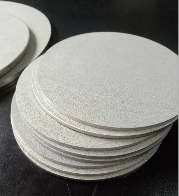 Backwashable filter strainer screw Stainless Steel sintered intered Filter Sheet Disc for gas buffer