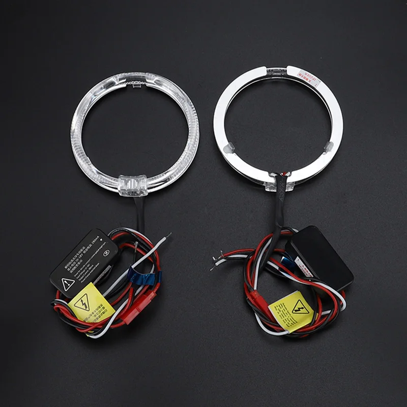Factory wholesale motorcycle automobile accessories universal LED halo rings red white blue LED light guide angel eyes