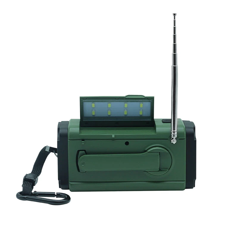 Radio with Power Bank Portable AM FM WB 3 band Radio Weather Solar Powered Emergency Hand Crank Solar Dynamo Radio