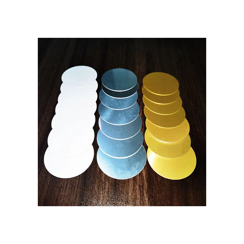 Metal Round Sublimation Blanks Metal Disks Aluminum Circle Round Discs 20mm 25mm 30mm 38mm Metal Circle Inserts