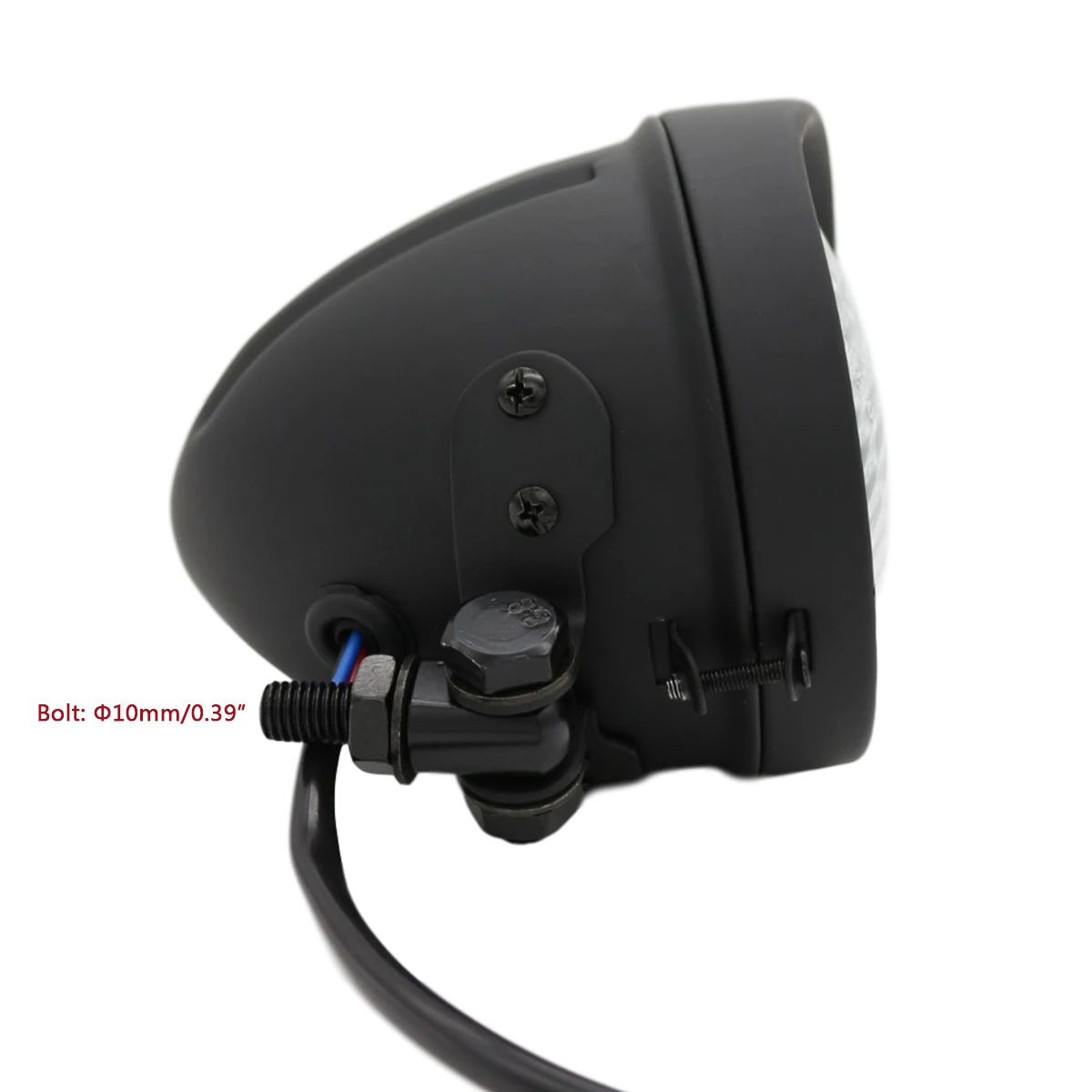 4.5' Matte Black Classic Custom Motorcycle Headlight for Sport bikes