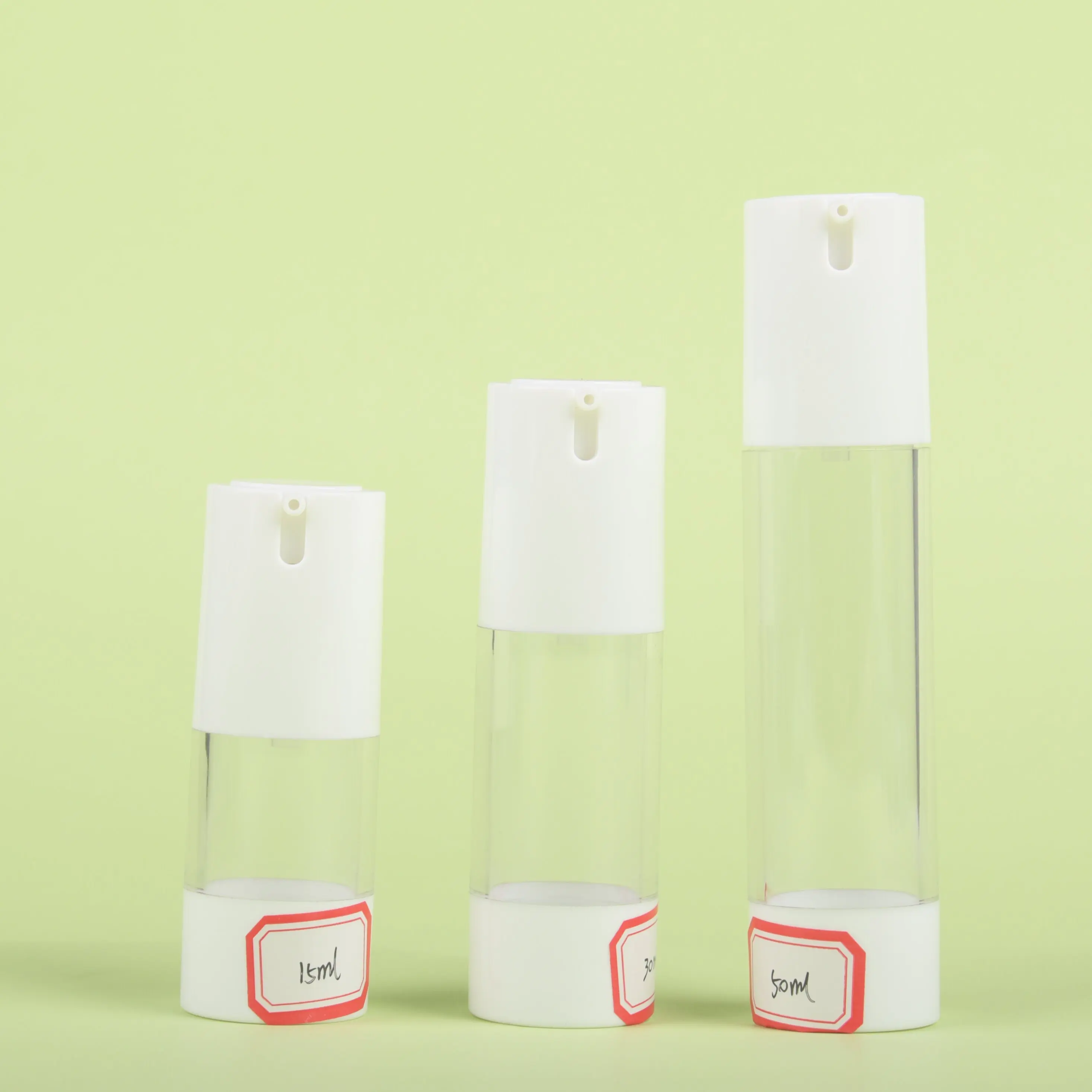 15ml 30ml 50ml AS Transparent Vacuum Lotion Bottle Trial Pack Cosmetic Sub-Bottle Press Bottle