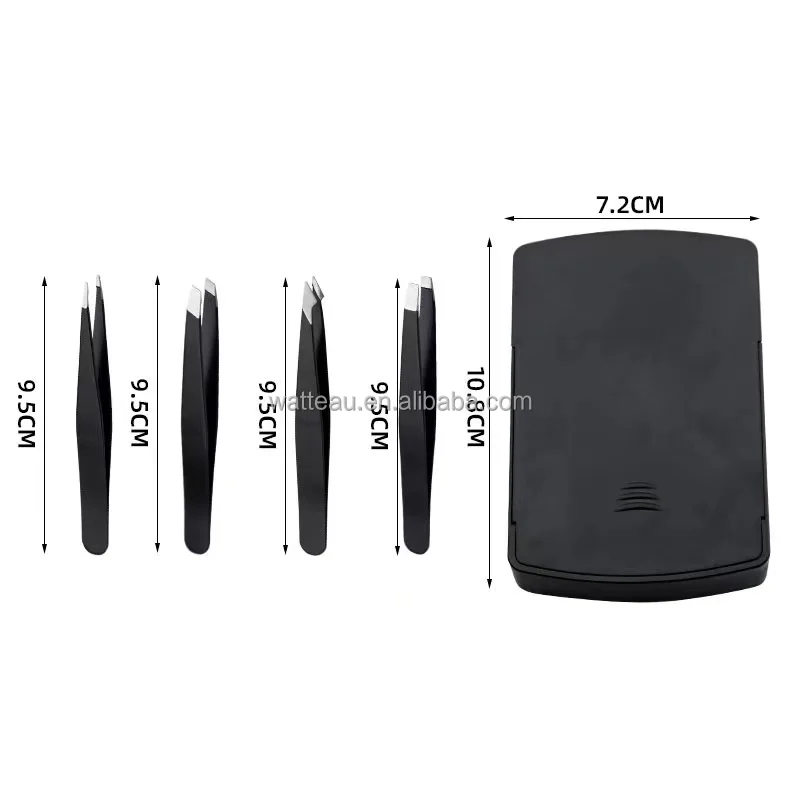 Tweezers Slanted and Pointed Stainless Steel Tweezers Precision Tweezers fpr Eyebrows Facial Hair Ingrown Splinter and Blackhead