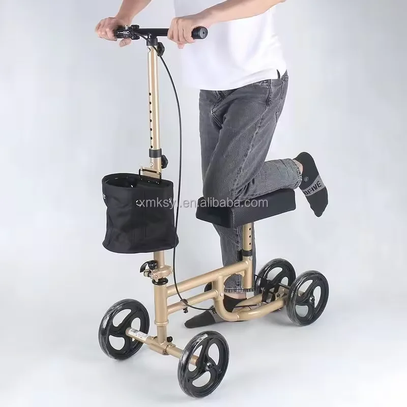 Folding Knee Scooter Handicapped Scooter for Elderly and Disabled Enhanced Comfort and Convenience