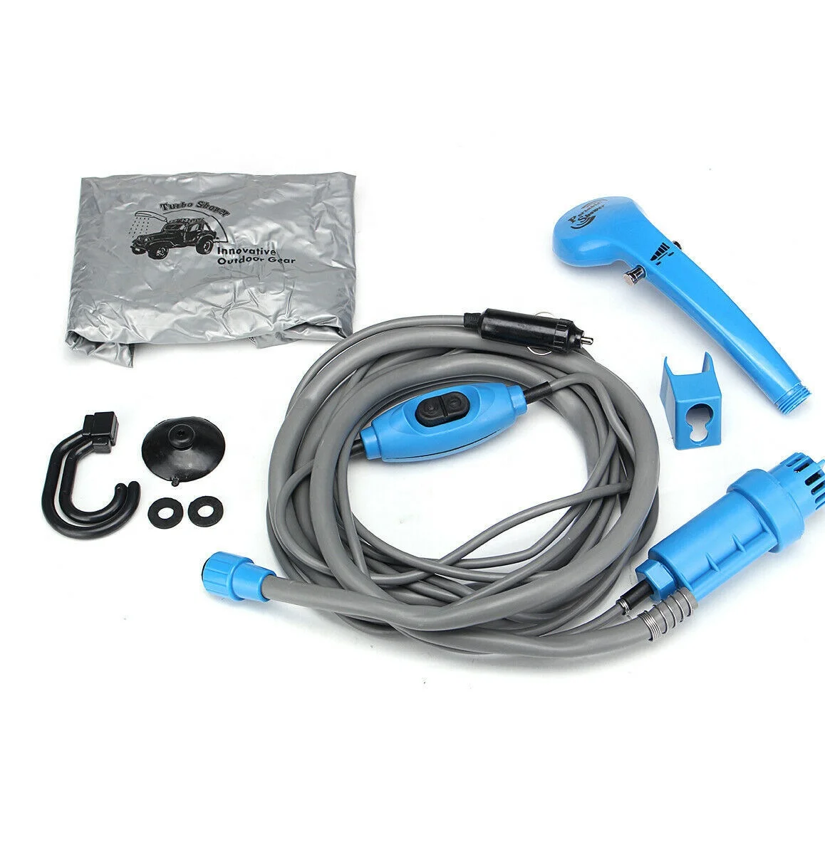 Portable Car Washer 12V Camping Shower DC Car Shower High Pressure Power Washer Electric Pump car shower